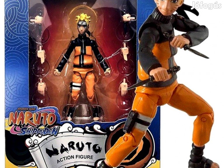 10 cm Naruto Shippuden mozgatható Naruto Uzumaki anime figura VIII