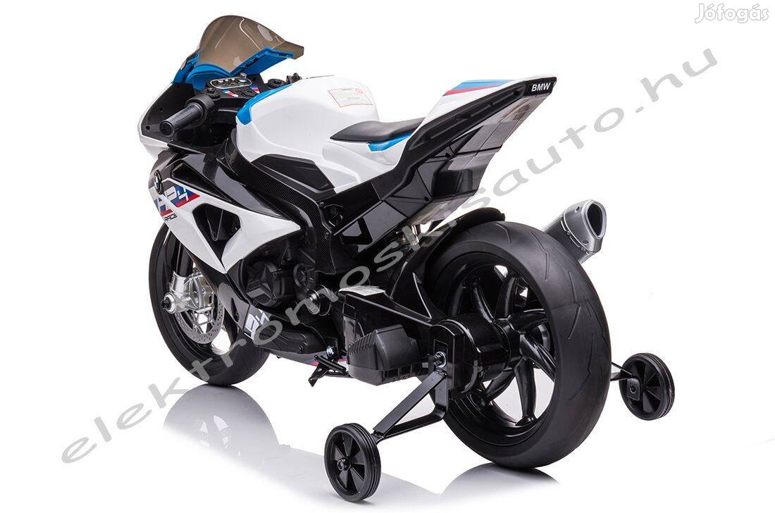 BMW S1000RR HP4 Race 12V fehér kék elektromos kismotor XIX kerület