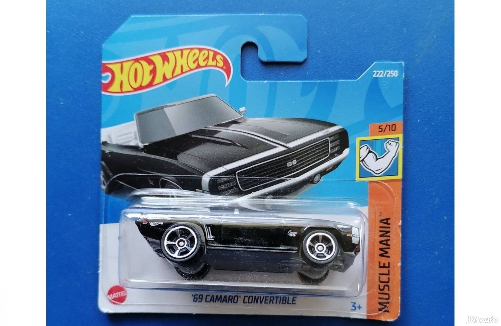 Hot Wheels újj 69 Camaro Convertible Muscle Mania 2022 222 250