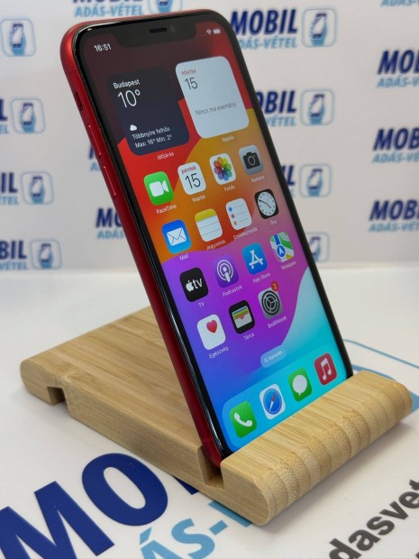 005 Apple iphone 11 64GB, 87% akkumulátor, 12 hónap garancia!