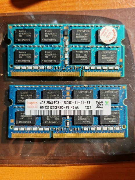 01/2 Hynix HMT351S6CFR8C 8GB 3 hónap garancia DDR3 ram kit memória