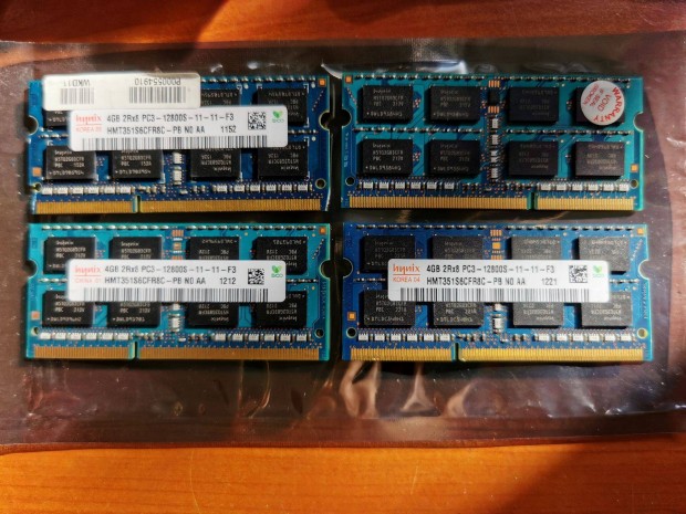 01/3 Hynix HMT351S6CFR8C 16GB 3 hónap garancia DDR3 ram kit Memória