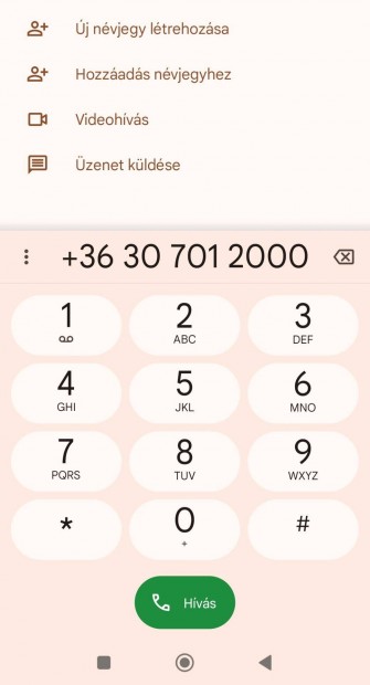 06 30 701 2000 telefonszm elad!