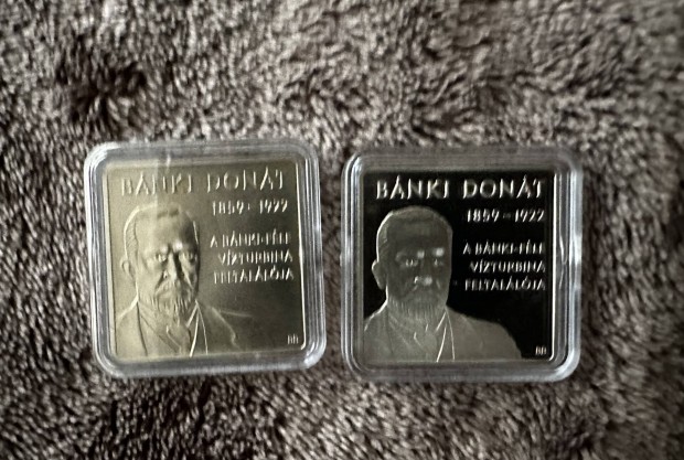 1000 Forint 2009 Bánki Donát BU PP érmepár