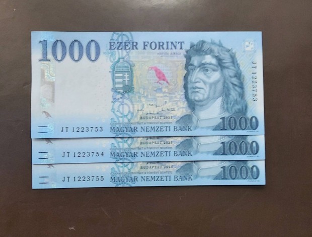 1000 Forintos 2024 Jt Unc sorszm kvet