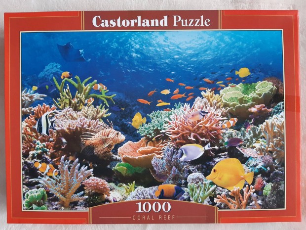 1000 db-os Castorland puzzle, let a tenger mlyn, korallvilg