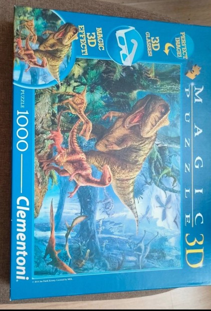 1000 db-os Dinoszauruszos puzzle, kirak (3D-s)