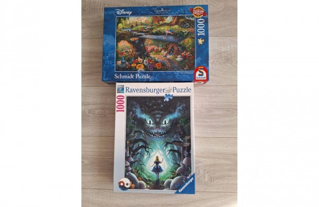 1000 db-os Ravensburger + Schmidt Alíz Csodaországban puzzle / kirakó