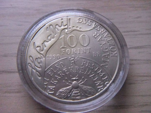 100 Forint 1990 Fy Andrs zrt kapszulban