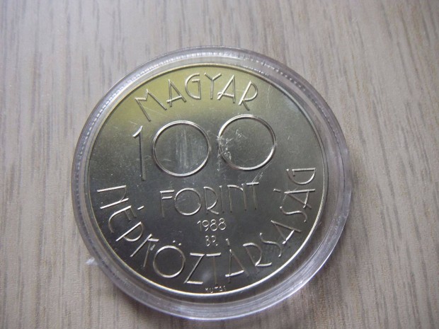 100 Forint Labdarg Vilgbajnoksg 1988 zrt kapszulban
