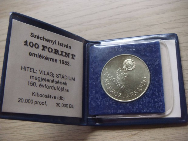 100 Forint Szchenyi Istvn 1983 Eredeti tartban