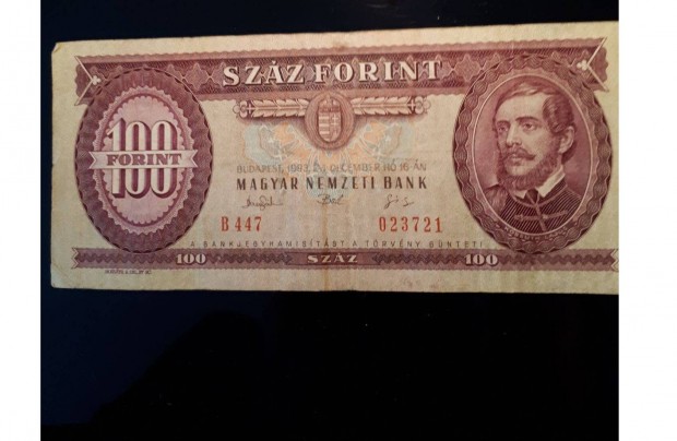 100 Forintos bankjegy 1993 december ho 16-n srtetlen (Olvass)