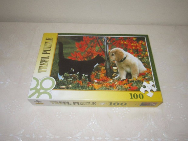 100 db-os kutyás-cicás puzzle