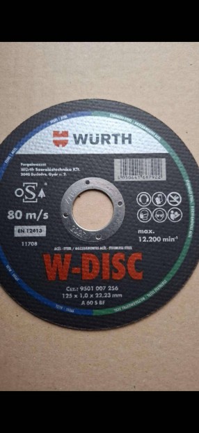 100 db wrth 1mm 125 s vg korong elad.Ingyen futrral.