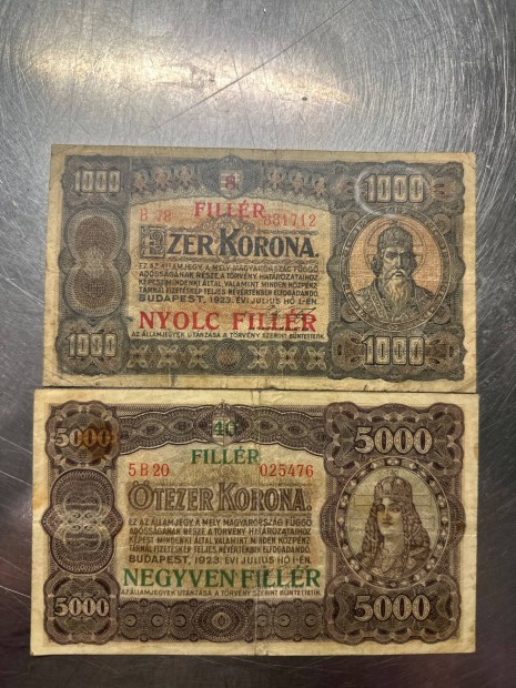 100 ves korona bankjegyek