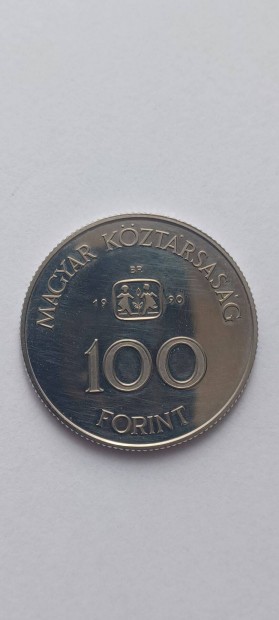 100 forint 1990 Proof (PP) - S.O.S Gyermekfalu, Elad !