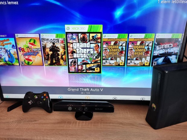 100 játék - Xbox360 Slim Rgh 500Gb