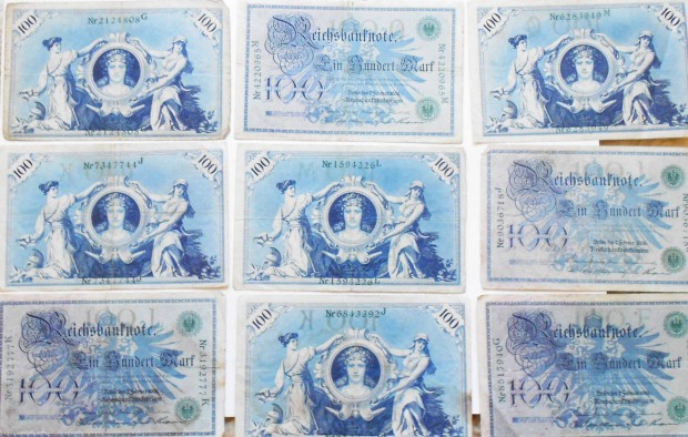 100 nmet mrka 1908 bankjegy paprpnz