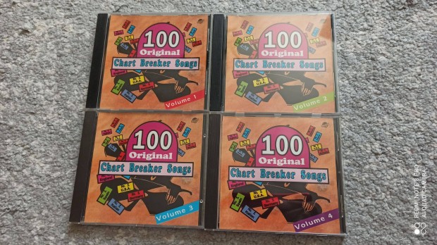 100 original chart breaker songs 4 cd (rock & roll zenei cd-k)