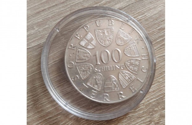 100 schilling ezüst érme 1979