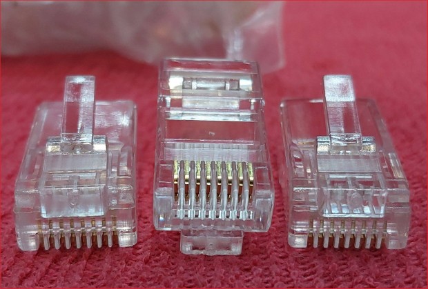 100db RJ45 CAT5E 8P8C UTP Csatlakoz