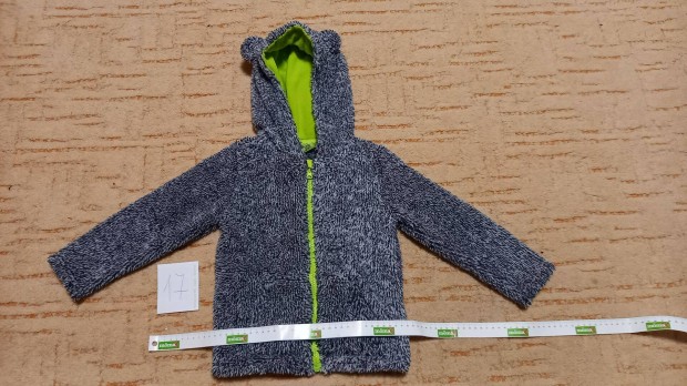 104-es fiús kapucni maci füles pulóver kardigán melegítő felső 104