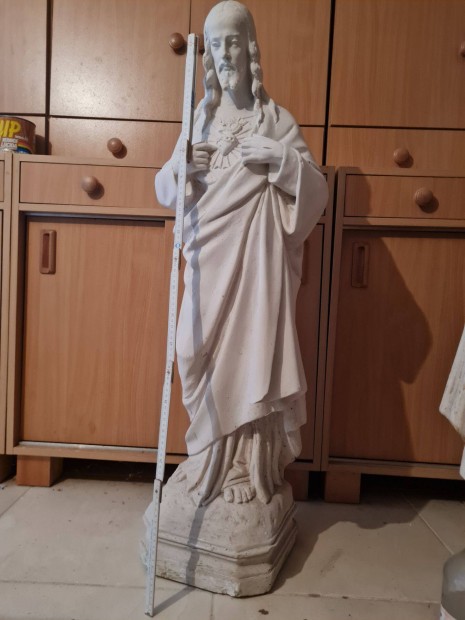 107 cm nagymret Jzus Krisztus gipsz szobor szobrok megfestve is