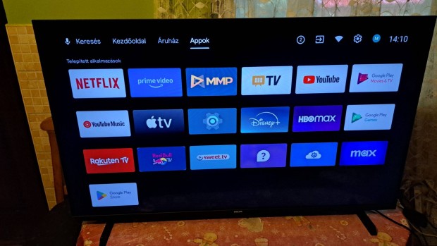 108 CM Philips UHD 4K SMART Wifis LED TV Új Szerű Állapotban