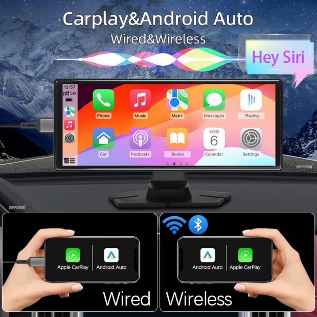 10.26 Col vezeték nélküli Carplay Mirrorlink Android autó Müszerfalra.