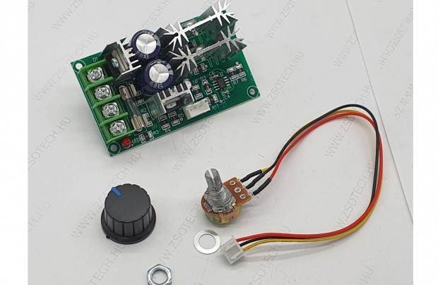 10-60V DC 20A PWM motor Fordulatszm szablyz modul dimmer LED