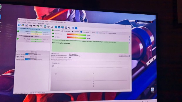 10 TB Toshiba merevlemez 100/100%