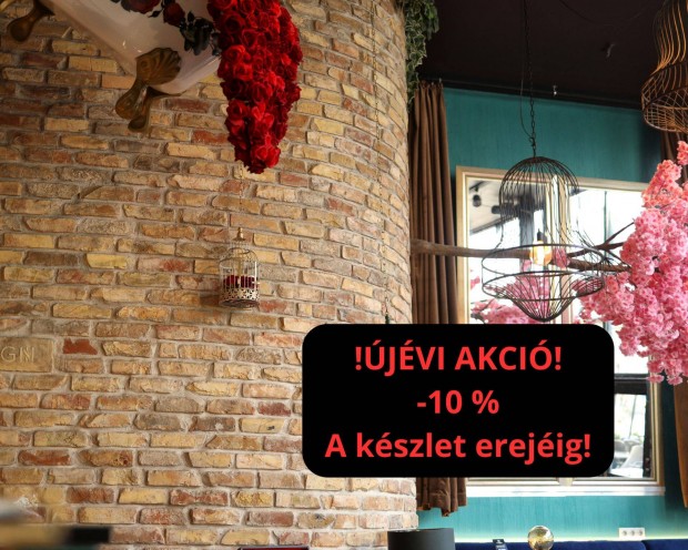 10% Kis-nagymret sz szls kls szeletelt,vgott tgla falburkolat