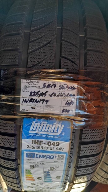 10% kedvezmny j 225/45R17 Infinity tli gumiabroncsok 