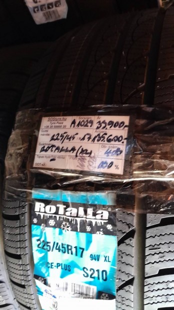 10% kedvezmny j Rotalla 225/45R17 tli gumiabroncsok 