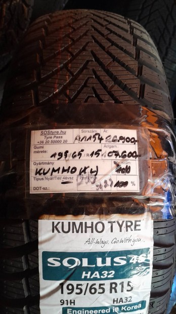 10% kedvezmny j Kumho 195/65R15 tli gumiabroncsok 