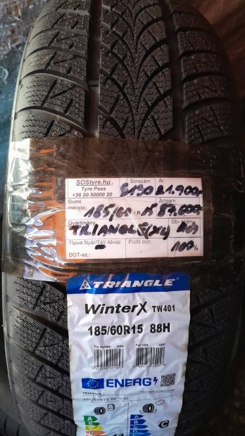 10% kedvezmny j Triangle 185/60R15 tli gumiabroncsok 