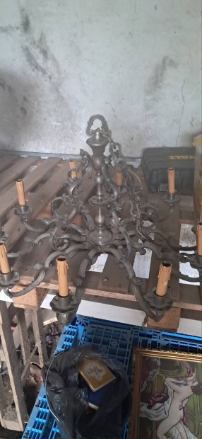10 ágú antik bronz csillár