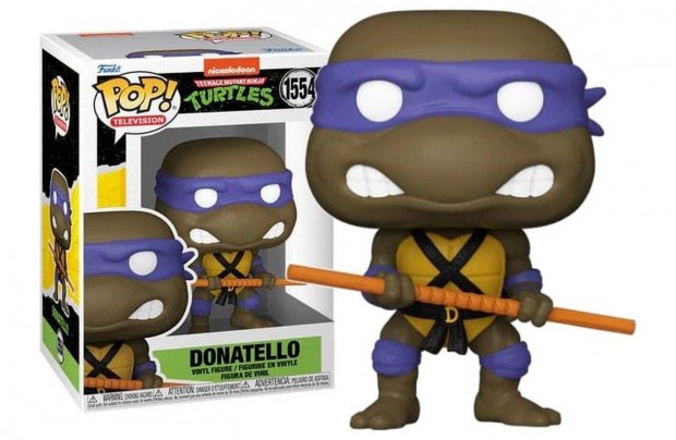 10 cm Funko POP 1554 Teenage Mutant Ninja Turtles figura - Donatello