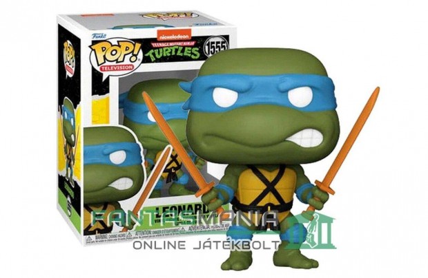 10 cm Funko POP 1555 Teenage Mutant Ninja Turtles figura - Leonardo