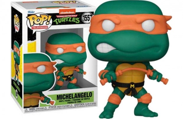 10 cm Funko POP 1557 Teenage Mutant Ninja Turtles figura Michelangelo