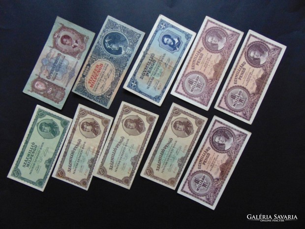 10 darab peng bankjegy LOT !