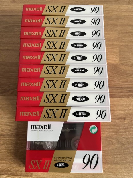 10 db Maxell Sxii 90 kazetta bontatlan csomagolsban