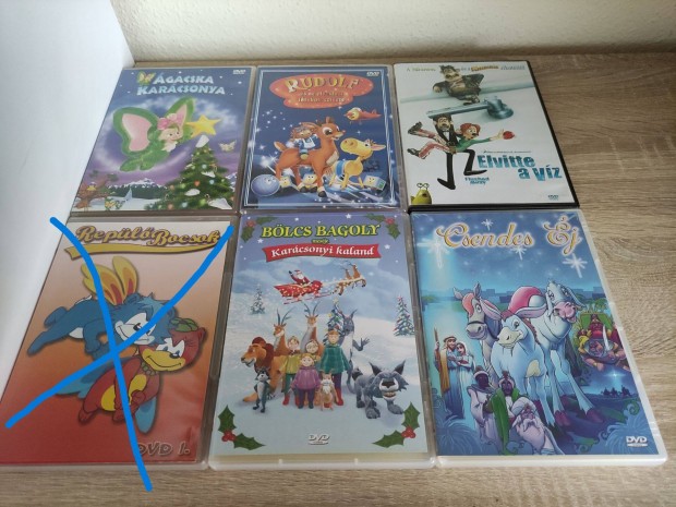 10 db mese DVD 600.-Ft/db
