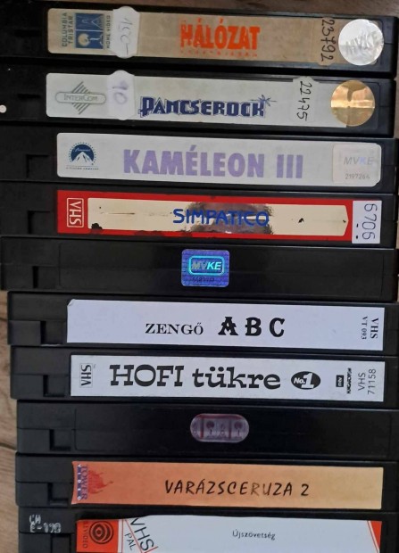 10 db tok s bort nlkli eredeti VHS