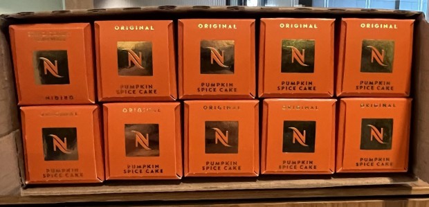 10 doboz Nespresso Pumpkin Spice Cake kv kapszula (limitlt)