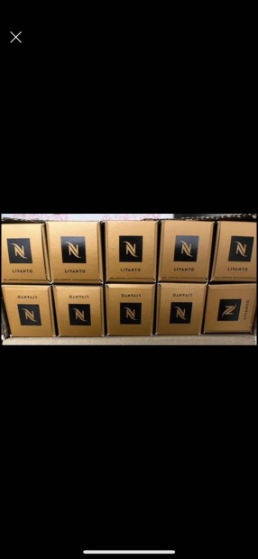 10 doboz bontatlan Nespresso Livanto kapszula 2025-s szavidvel