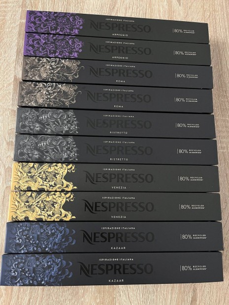 10 doboz olasz Nespresso kapszula vlogats ingyen szlltssal