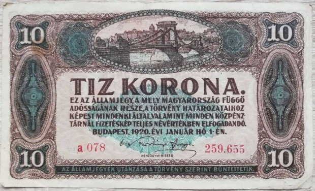 10 korona 1920