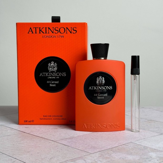 10 ml Atkinsons 44 Gerrard Street Eau de cologne dekant parfm klni