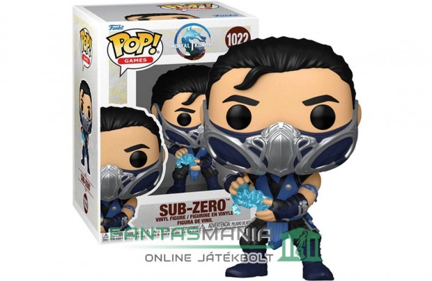 10cmes Funko POP 1022 Mortal Kombat 1 - Sub-Zero / Subzero figura